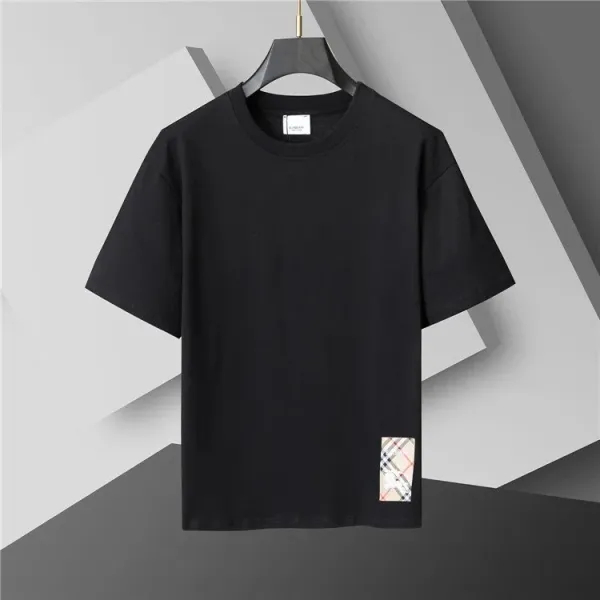 Burberry Check Patch Black T-Shirt - 1