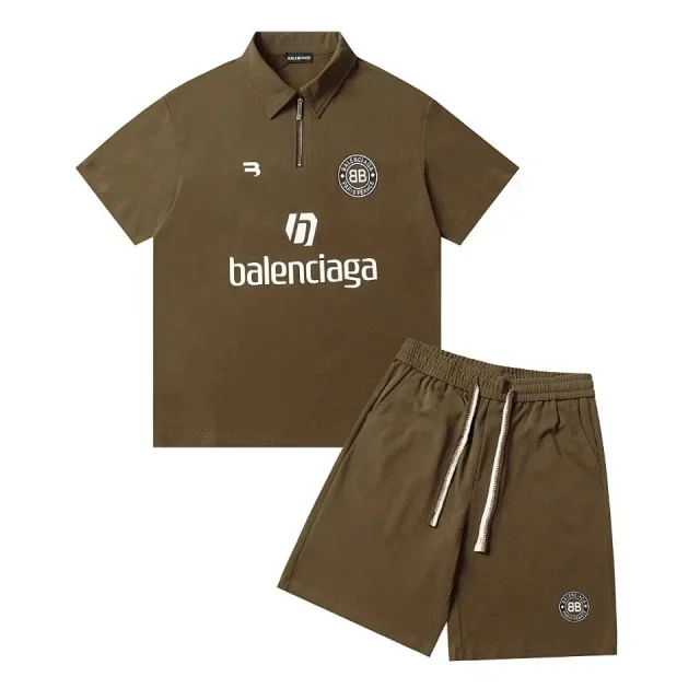Balenciaga Matching Sets Short-Sleeve Top and Shorts Set product detail image 8