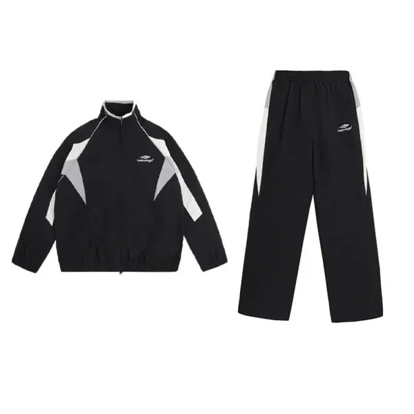 Lululemon Track Pants Black with White Side Stripes Pants - 3