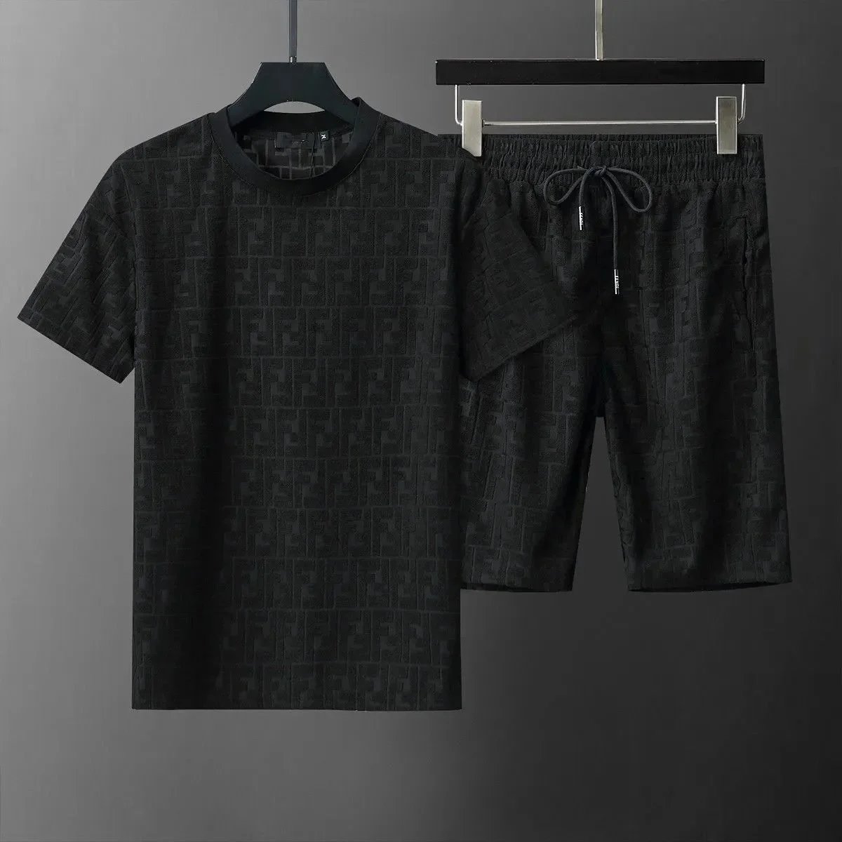 Dior Matching Sets Short-Sleeve T-Shirt and Drawstring Shorts Set — 40