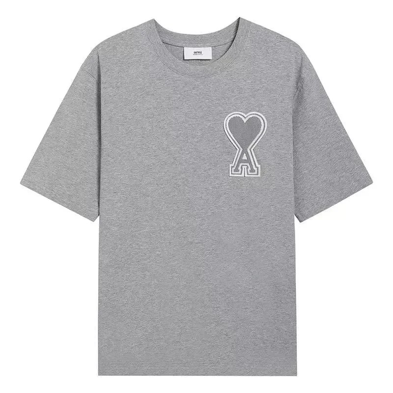 AMI Paris Heart Logo T-Shirt Forest Green T-Shirt - 8