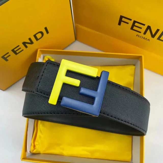 Fendi Belts FF logo buckle monogram belt product detail image 5