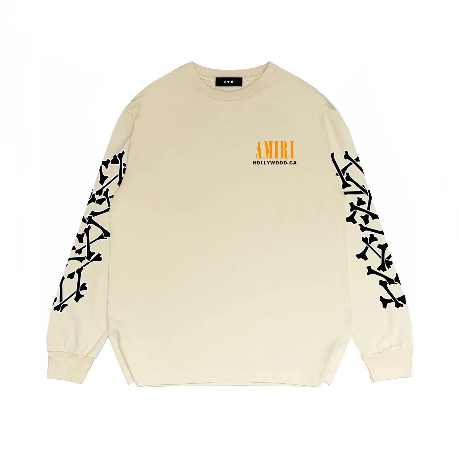 AMIRI Hoodies & Sweatshirts Bone-Print Crewneck Sweatshirt — 4