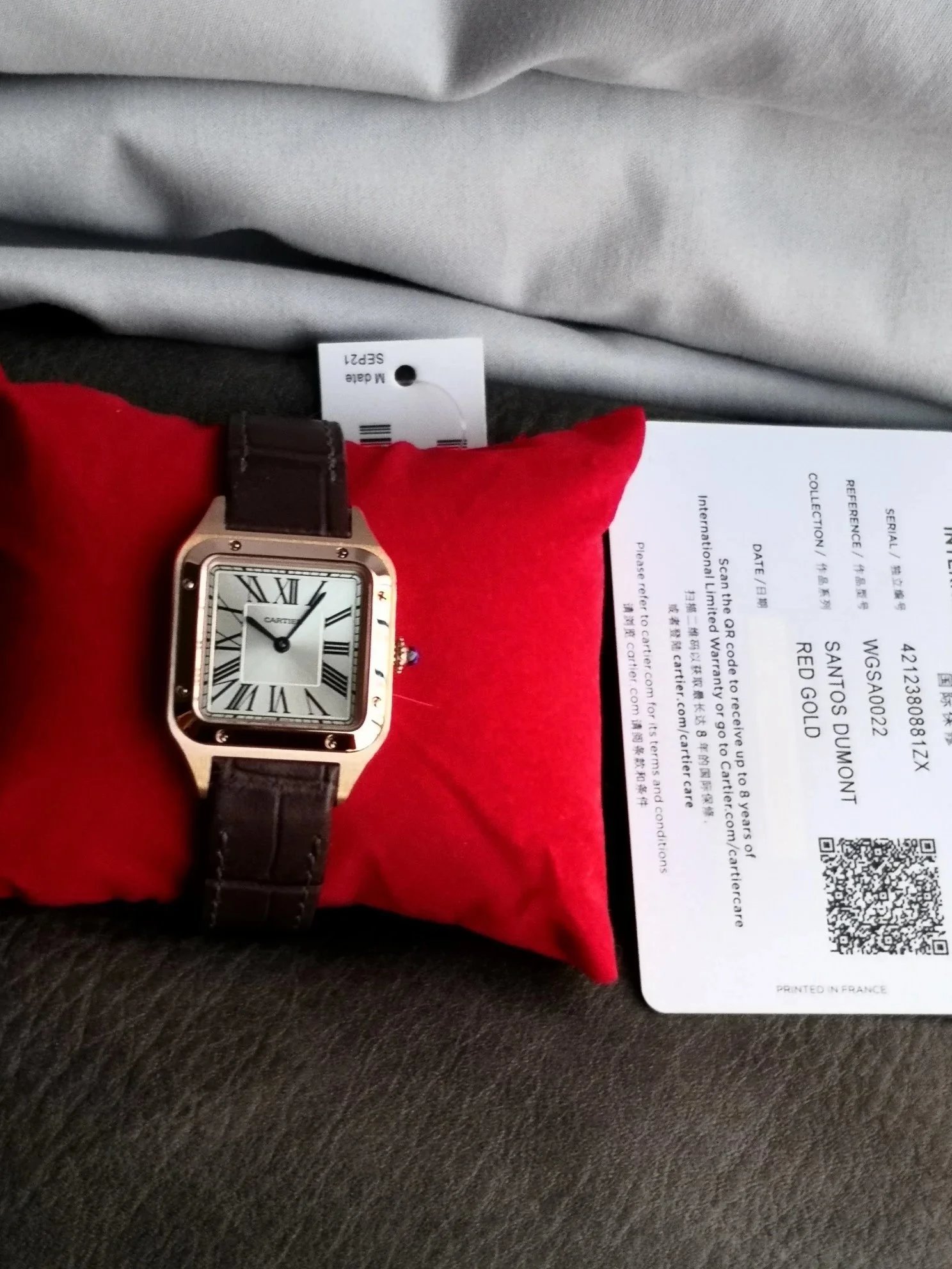 Cartier Santos-Dumont Skeleton Yellow Gold Mechanical Watch - 4