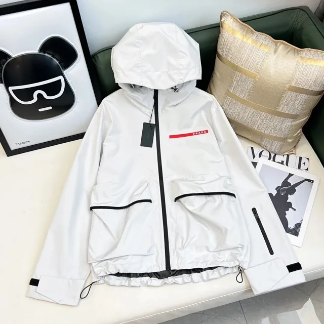 Prada Mixed hooded jackets and sweatshirts product detail image 6