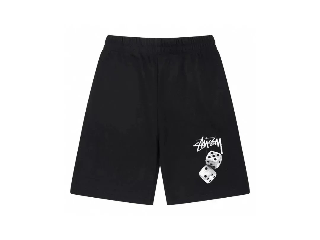 Unbranded Mixed graphic drawstring shorts — 17 Black and White 002