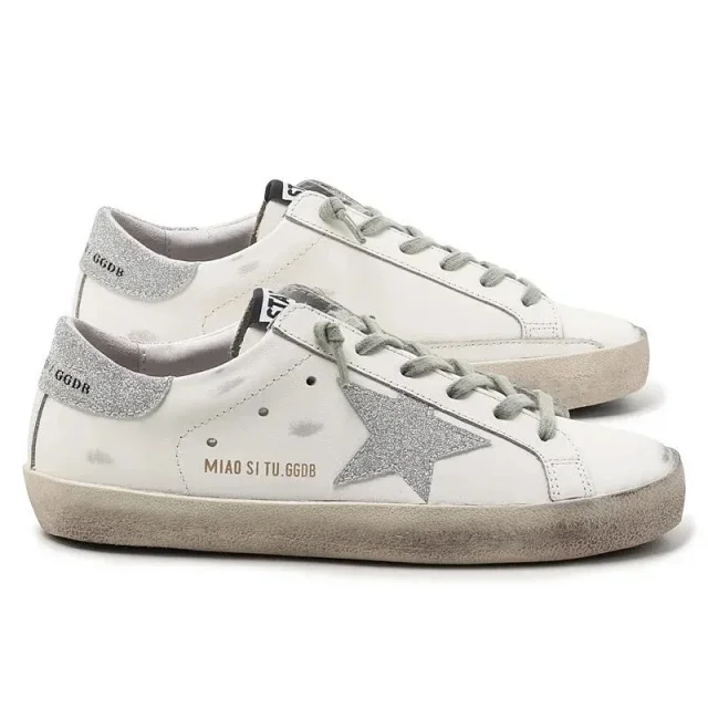 Golden Goose Sneakers Low-top distressed with star appliqué product detail image 3