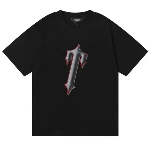 Travstar Metallic T-Logo Black T-Shirt - 1