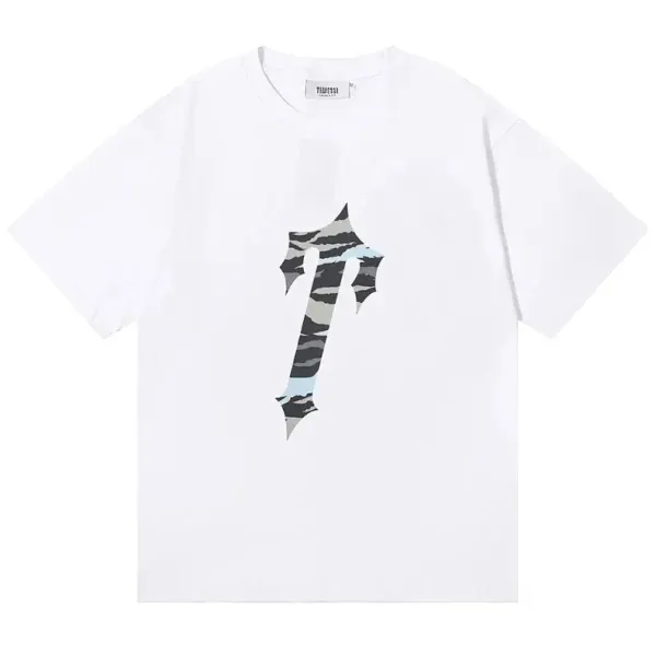 Travstar Camo Cross T-Shirt White - 1