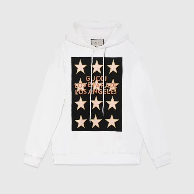 Gucci Hoodies & Sweatshirts Logo-Print Pullover Hoodie product detail image 8