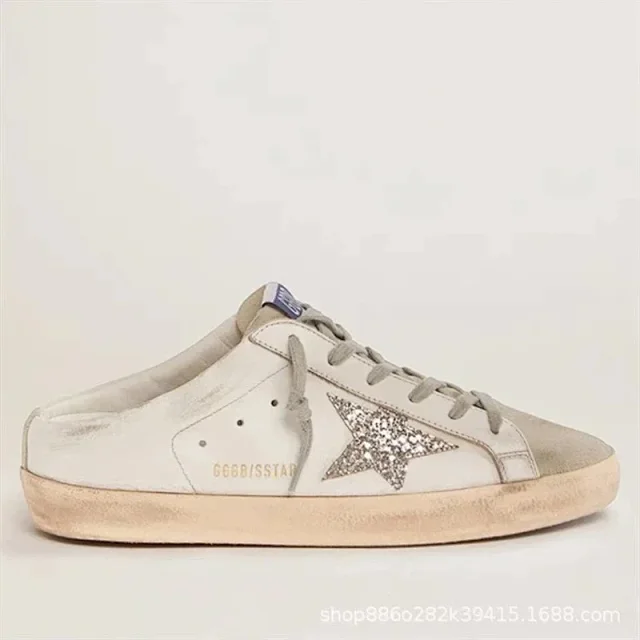 Golden Goose Sneakers Low-top distressed with star appliqué product detail image 2
