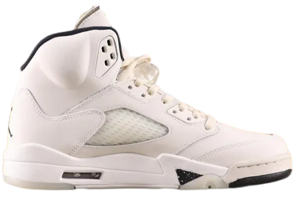 Off-White x Air Jordan 5 Retro Black Cement Sneakers - 11