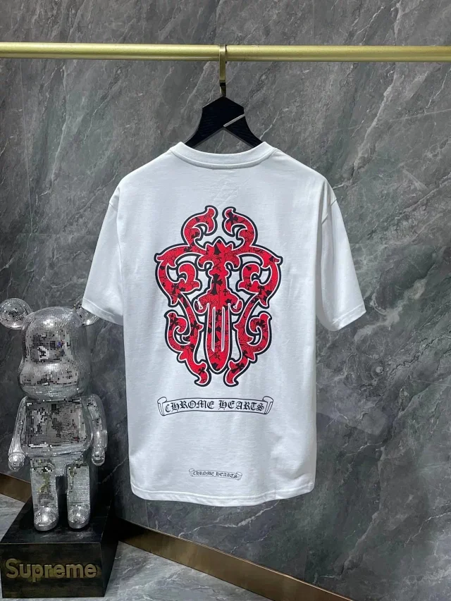 Chrome Hearts T-Shirts Short-Sleeve Graphic Print product detail image 2