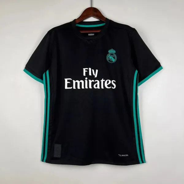 Adidas Real Madrid 2018-19 Third Jersey Black with Turquoise - 1