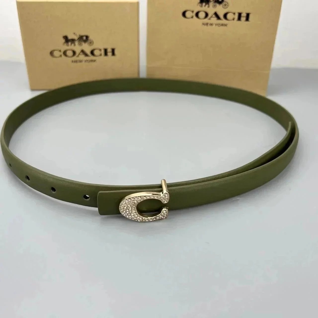 Burberry Belts Check Pattern Belt with B Monogram Buckle — 38