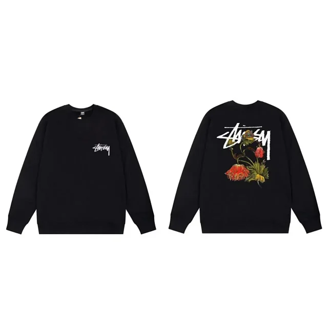Stüssy Hoodies & Sweatshirts Crewneck floral graphic sweatshirt product detail image 3