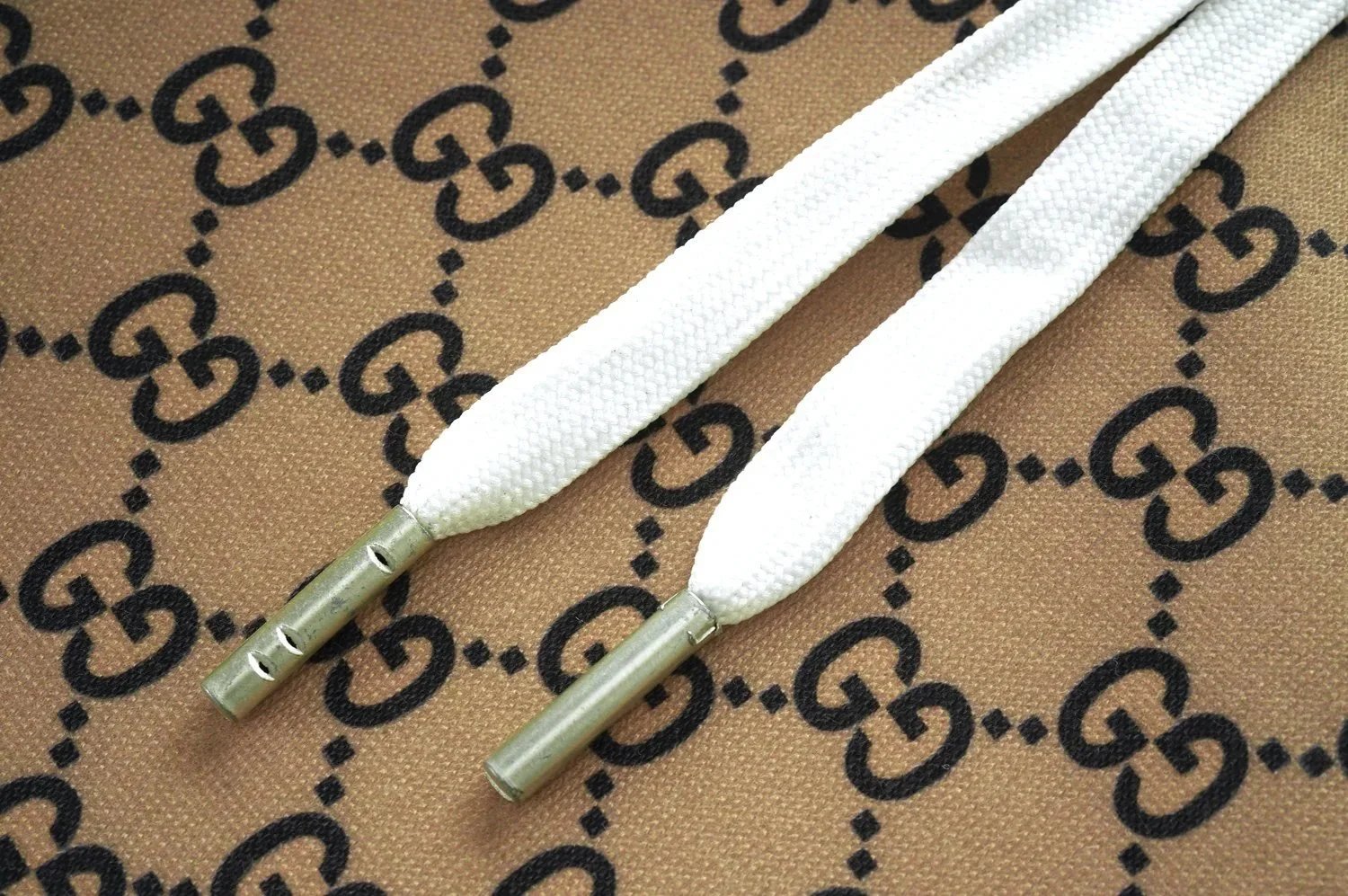 Gucci GG Monogram Print Wide-Leg Pants Beige - 7