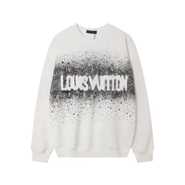 Louis Vuitton Monogram Cloud Embroidery Black Sweater - 11