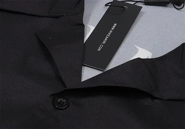 AMIRI Shirts Short-sleeve logo-print button-up product detail image 5