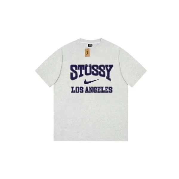 Stüssy x Nike Los Angeles T-Shirt Gray - 1