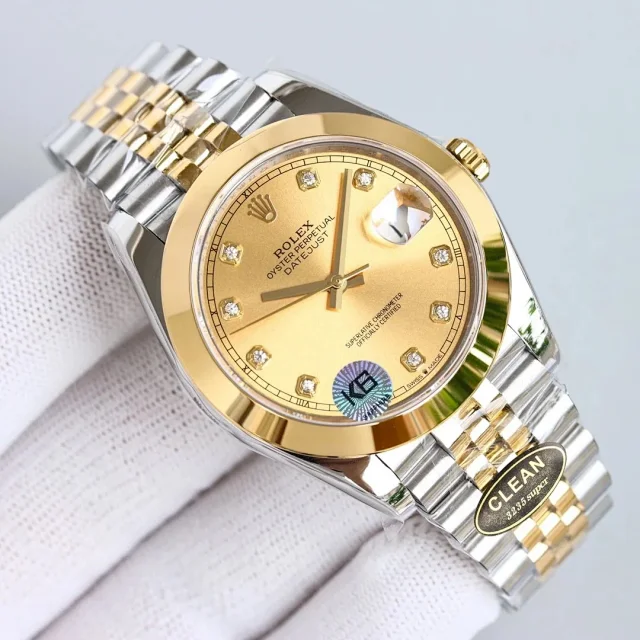 Rolex Watches Datejust two-tone stainless steel bracelet watch product detail image 1