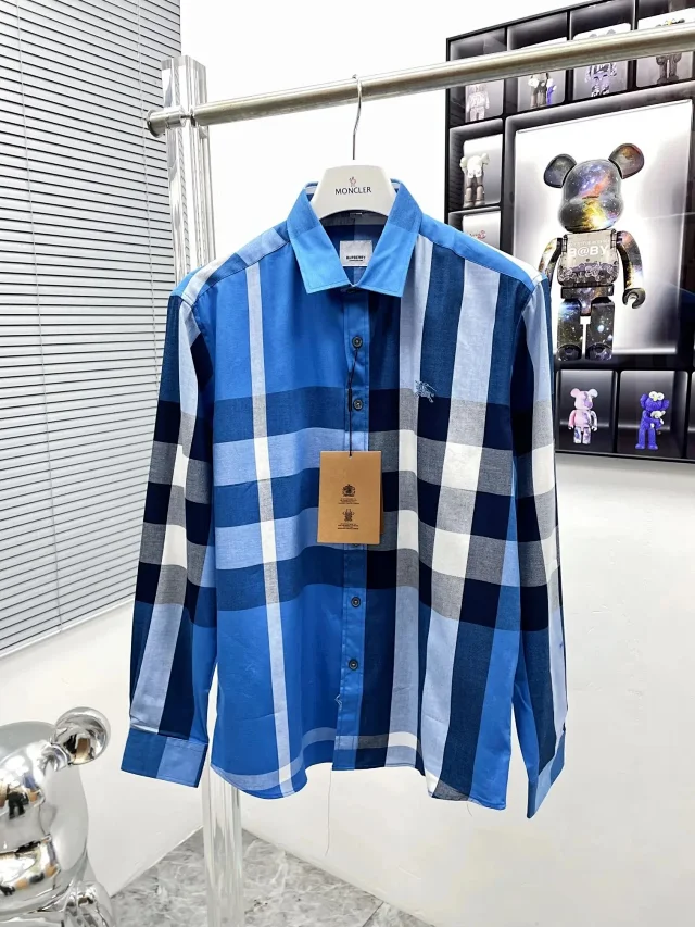 Burberry Shirts Long-Sleeve Check Button-Up Shirt product detail image 5