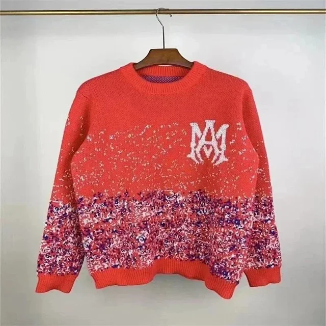 Amiri Knitwear Crew-Neck Logo Knit Sweater product detail image 5