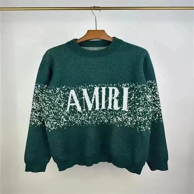Amiri Knitwear Crew-Neck Logo Knit Sweater product detail image 9