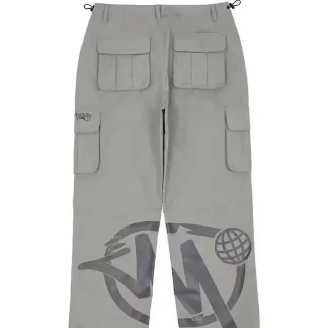 MINUS TWO Trousers Cargo with graphic print and drawstring cuffs product detail image 7