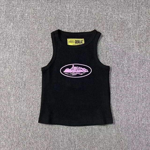 Corteiz Vests Ribbed tank top with oval graphic product detail image 7