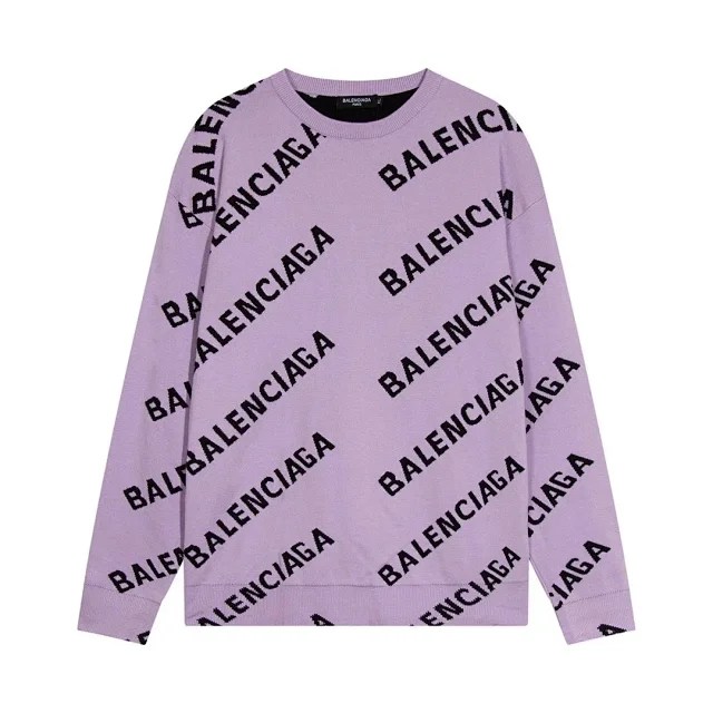 Balenciaga Hoodies & Sweatshirts All-over Logo Crewneck Sweatshirt product detail image 8