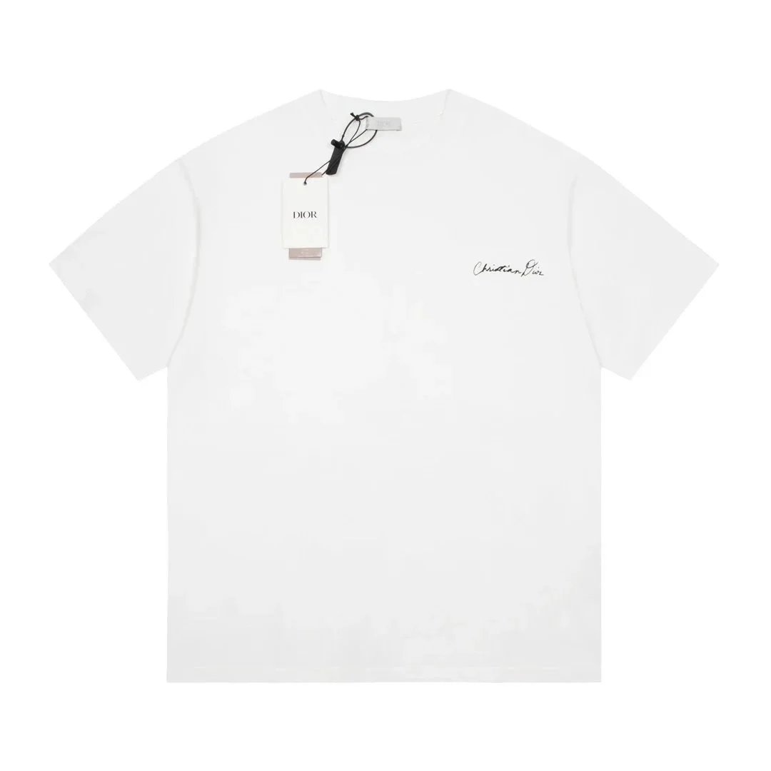 Dior T-Shirts Crew-neck short-sleeve jacquard T-shirt — 21