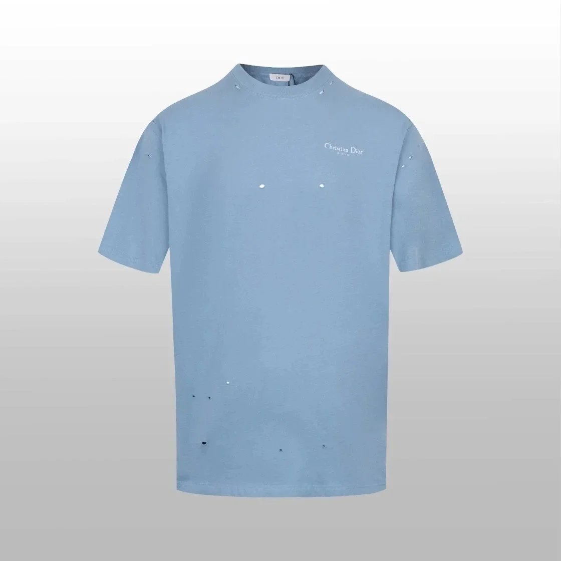 Dior T-Shirts Crew-neck short-sleeve jacquard T-shirt — 40
