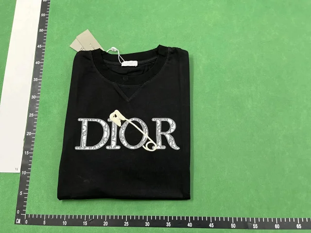 Dior T-Shirts Crew-neck short-sleeve jacquard T-shirt product detail image 10