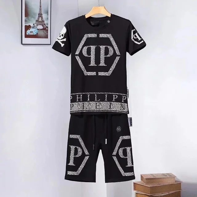 Philipp Plein Matching Sets Graphic T-Shirt and Shorts Set product detail image 1