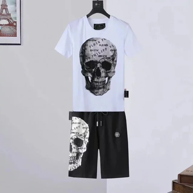 Philipp Plein Matching Sets Graphic T-Shirt and Shorts Set product detail image 6
