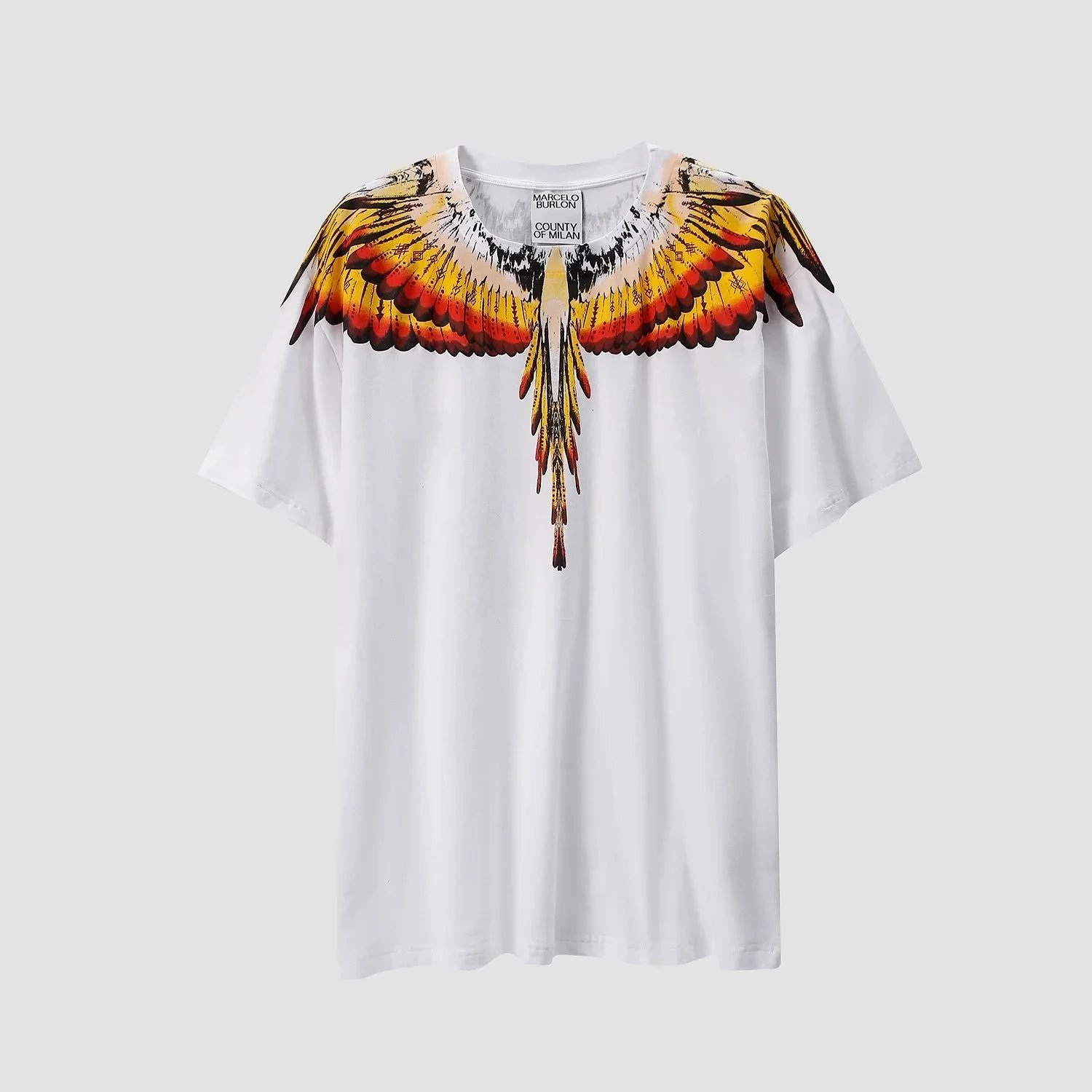 Marcelo Burlon County of Milan T-Shirts Short-Sleeve Wing Print — 14 white