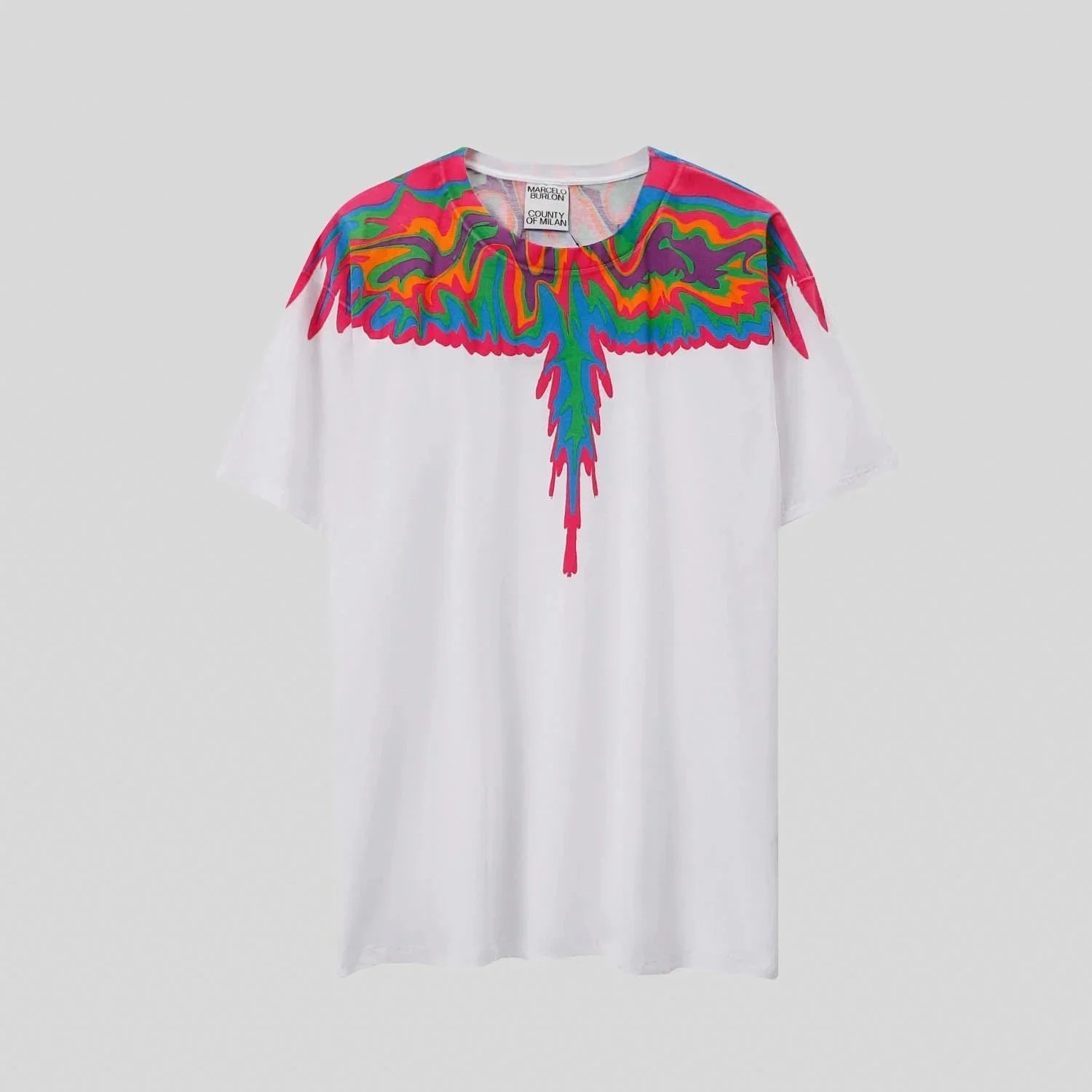 Marcelo Burlon County of Milan T-Shirts Short-Sleeve Wing Print — 16 white