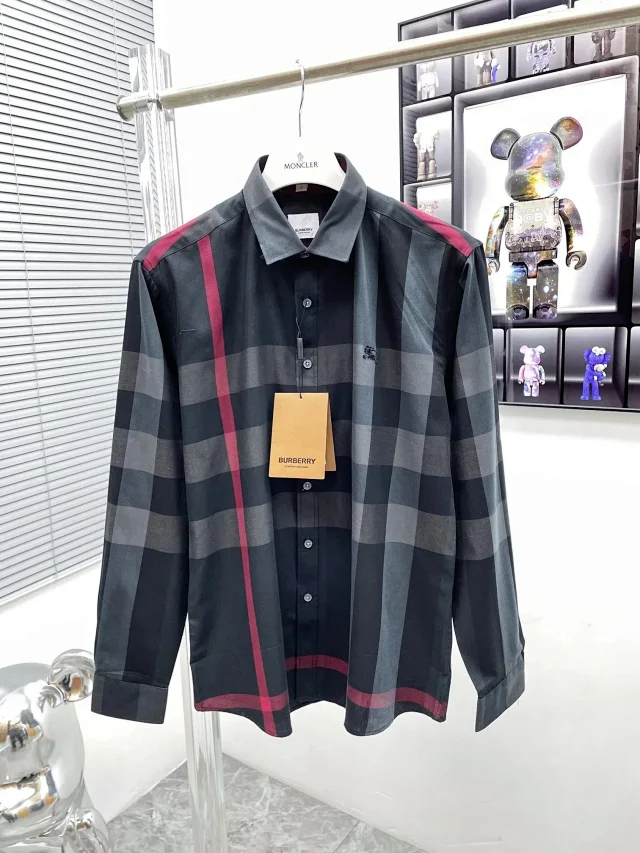 Burberry Shirts Long-Sleeve Check Button-Up Shirt product detail image 6