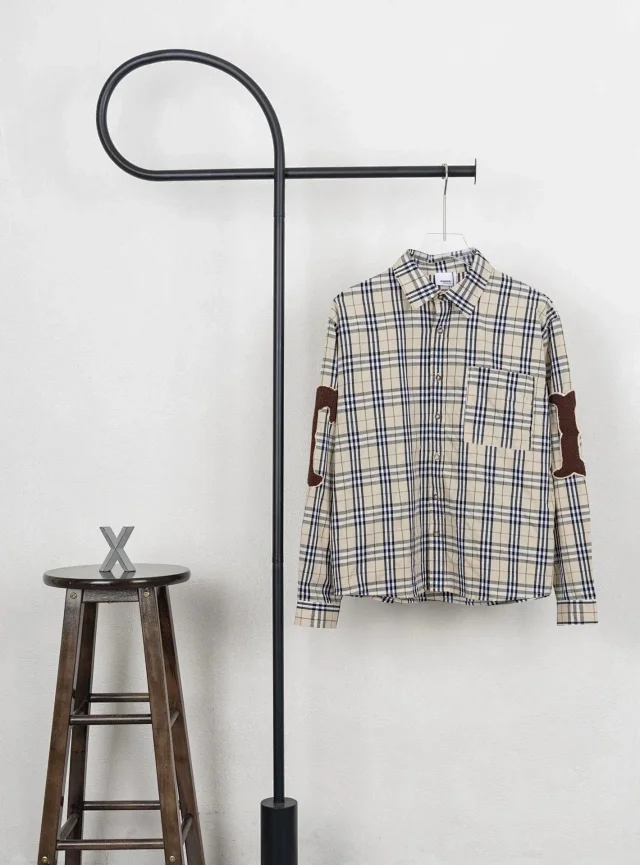 Burberry Shirts Long-Sleeve Check Button-Up Shirt product detail image 10