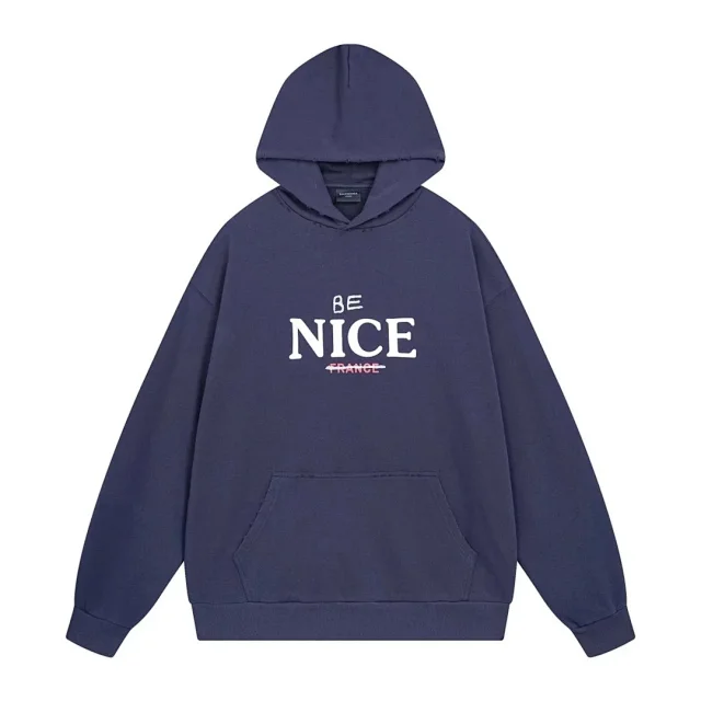 Balenciaga Hoodies & Sweatshirts Pullover hoodie with graphic logo print and kangaroo pocket product detail image 4