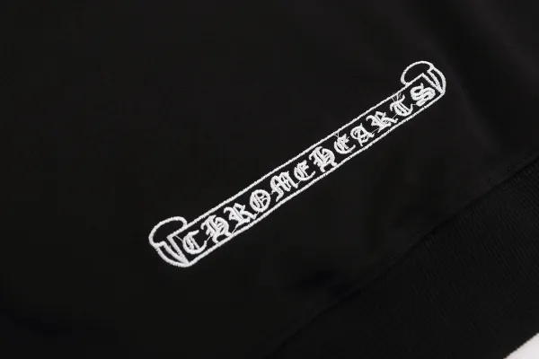 Chrome Hearts Cross Embroidered Black Crewneck Sweater - 10