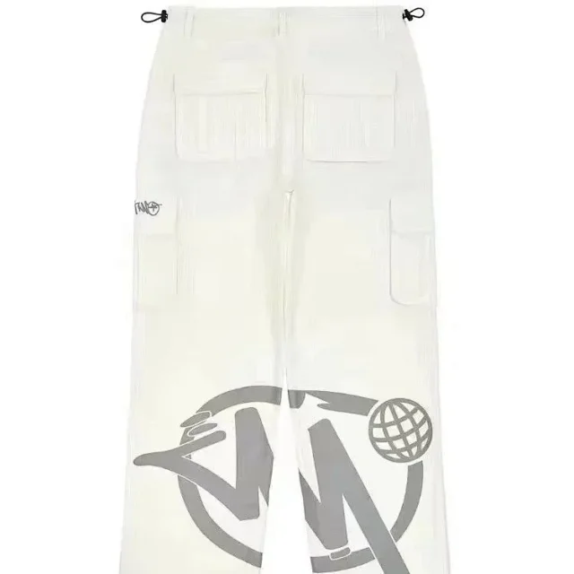 MINUS TWO Trousers Cargo with graphic print and drawstring cuffs product detail image 8