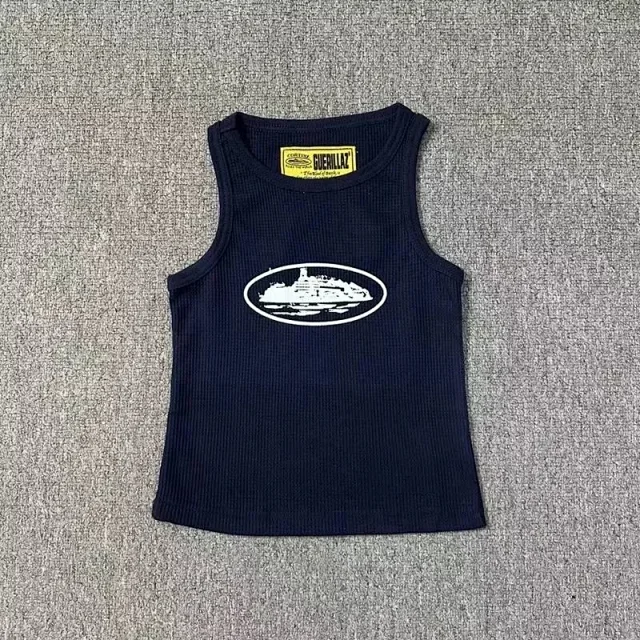 Corteiz Vests Ribbed tank top with oval graphic product detail image 4
