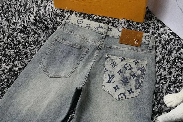 Louis Vuitton Jeans Monogram-print straight-leg product detail image 4