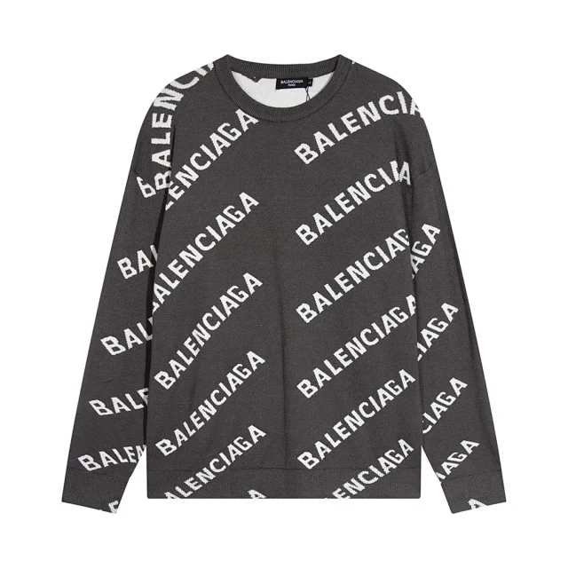 Balenciaga Hoodies & Sweatshirts All-over Logo Crewneck Sweatshirt product detail image 5