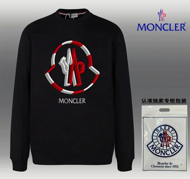 Moncler Hoodies & Sweatshirts Logo Graphic Crewneck Sweatshirt product detail image 7