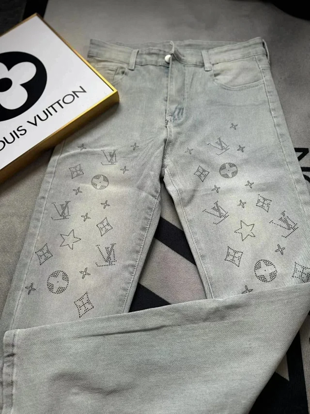 Louis Vuitton Jeans Logo Patch Straight-Leg product detail image 2