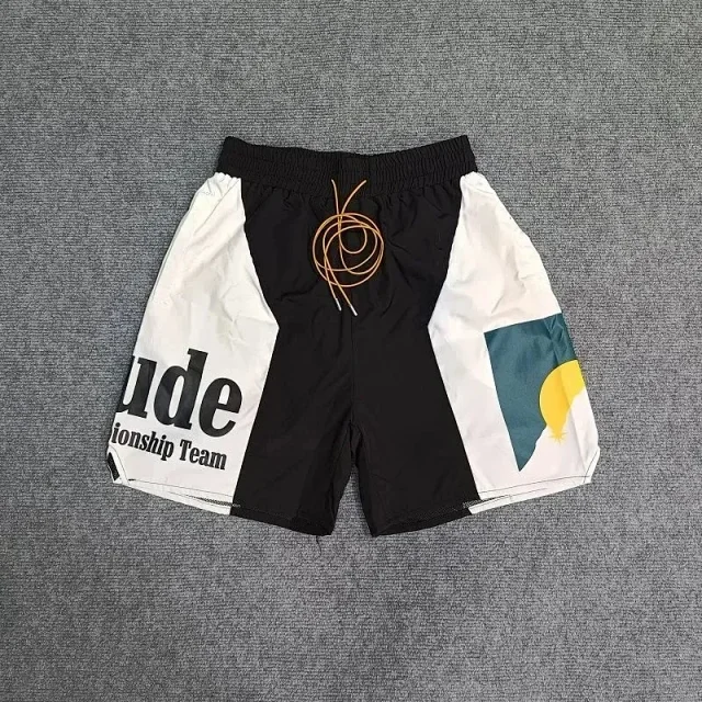 Unbranded Shorts Color-block drawstring with graphic print product detail image 2