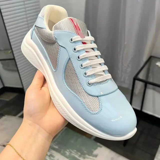 Unbranded Sneakers Low-Top Lace-Up Patent and Textile product detail image 6